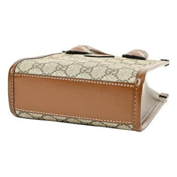 Gucci Tote Bag Interlocking GG Supreme Square Shoulder - Picture 4 of 6